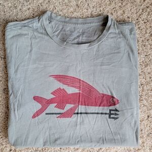 Patagonia Men's Organic Cotton Shirt in Light Gray Size Medium